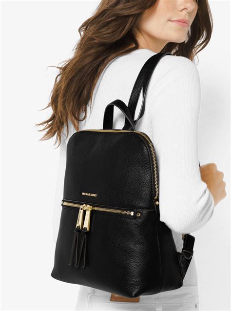 michael kors women's leather backpack.